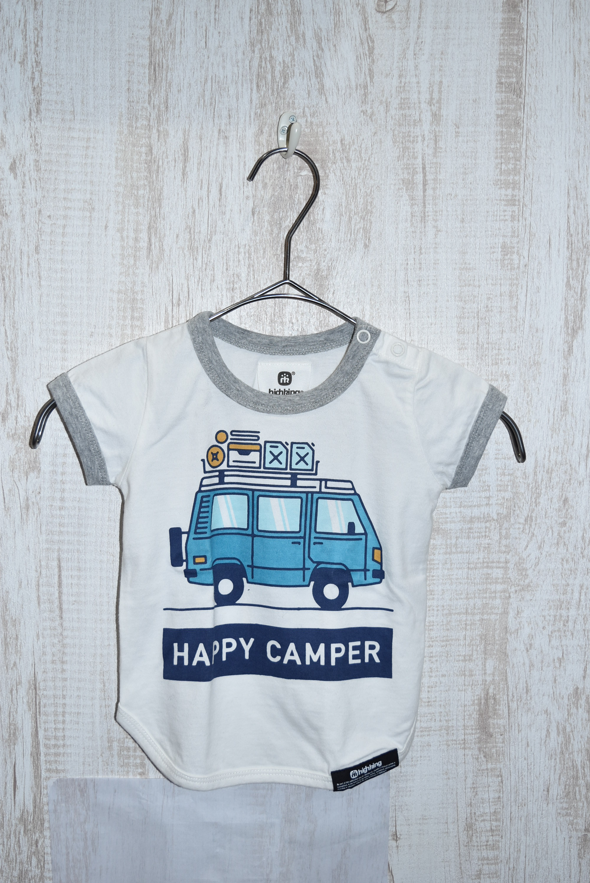 【70％OFF】highking　happy camper short sleeve  ホワイト（100センチ）