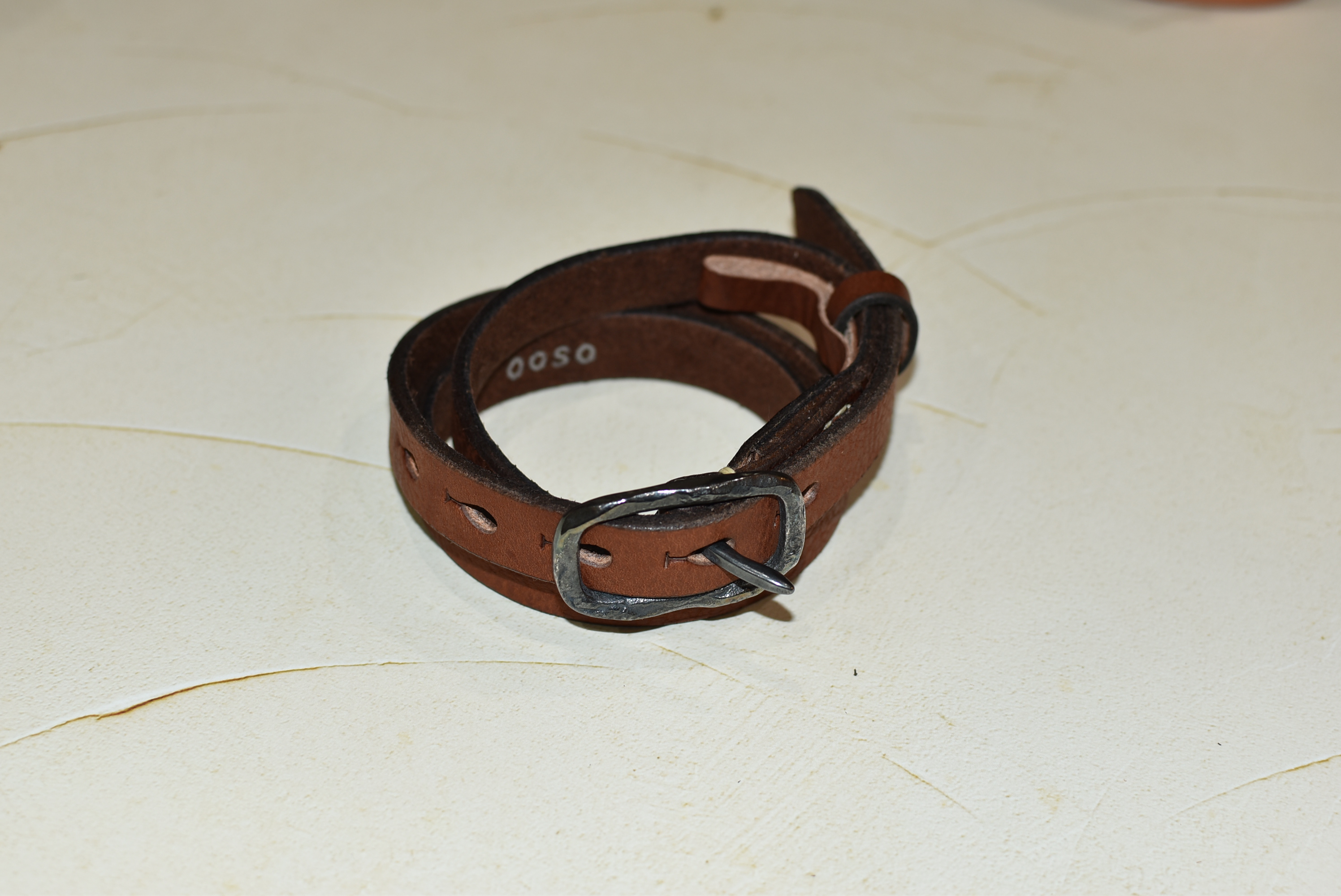 【40%OFF】ooso  カラーベルト20mm（ブラウン）