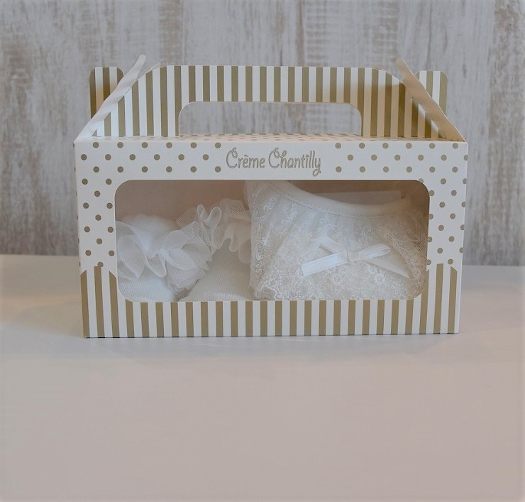 【40%OFF】Creme Chantilly  オケージョンソックス＆スタイセット　オフホワイト（Baby） #WHIP CREAM_Creme Chantilly