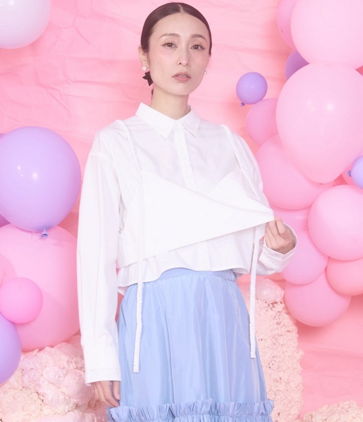 【40%OFF】THOMAS MAGPIE　レイヤードシャツ（ホワイト)  2251106