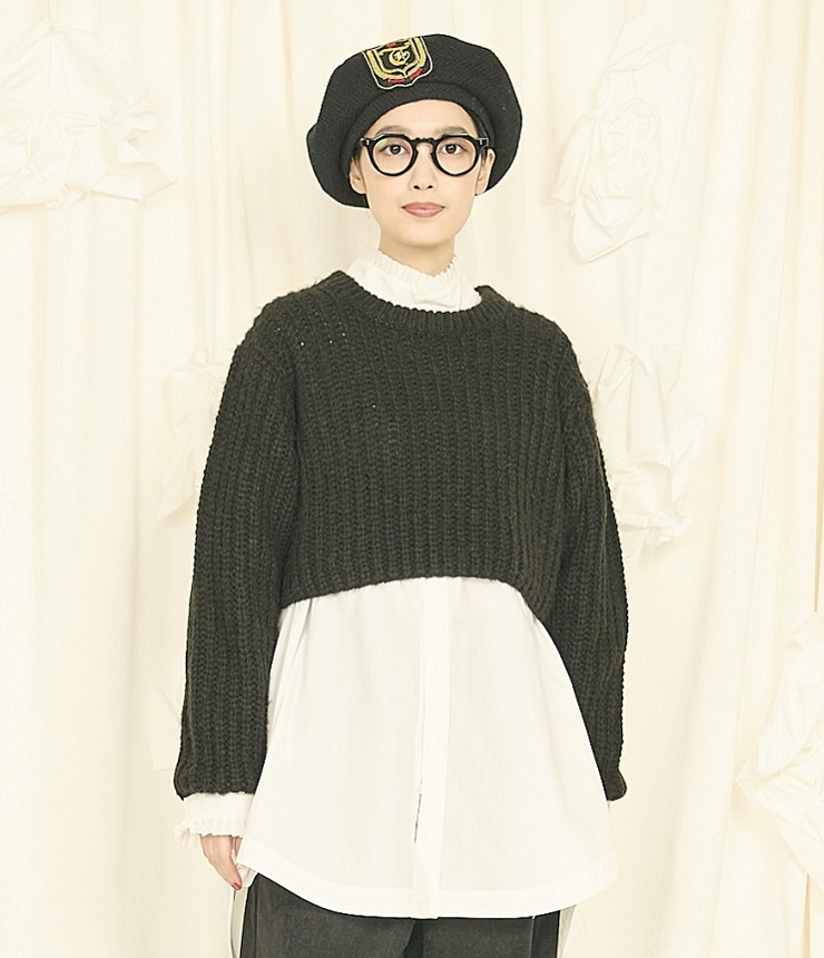 【40%OFF】THOMAS MAGPIE　ショートニット（ブラック）  2254760