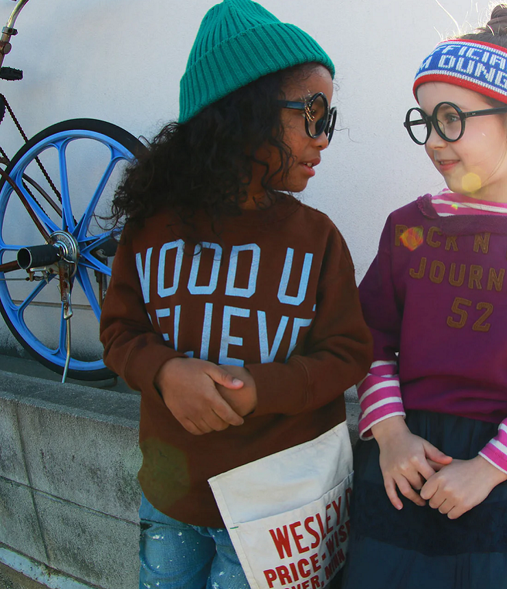 DENIM DUNGAREE 裏毛 エプロン スウェット グレー