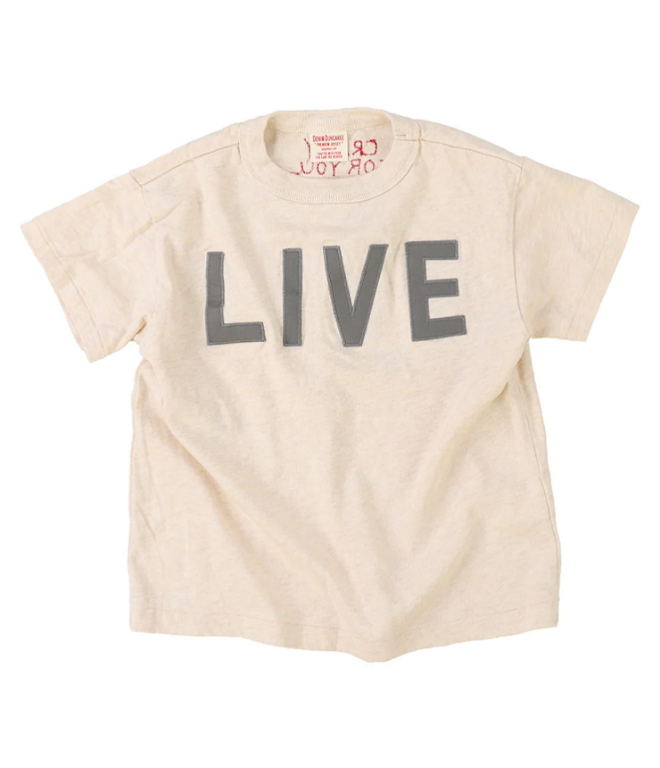 DENIM DUNGAREE　天竺 LIVE  TEE　オフホワイト （125センチ）  22620408
