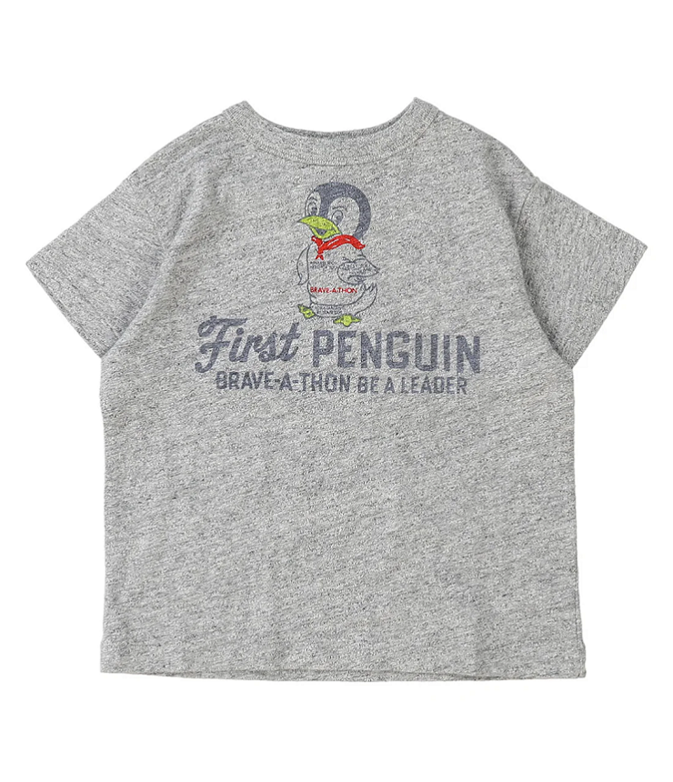 DENIM DUNGAREE　天竺 PENNIE TEE　グレー（105～125センチ）  22620429
