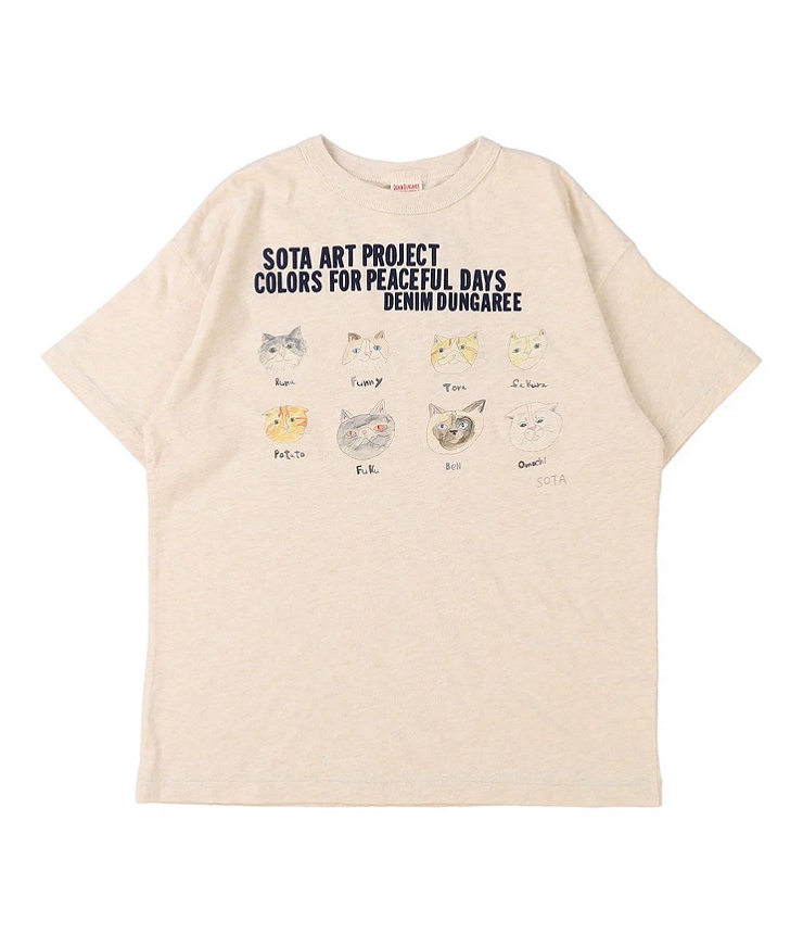 DENIM DUNGAREE　天竺 DD SOTA ART TEE　オフホワイト（レディース）  2261451