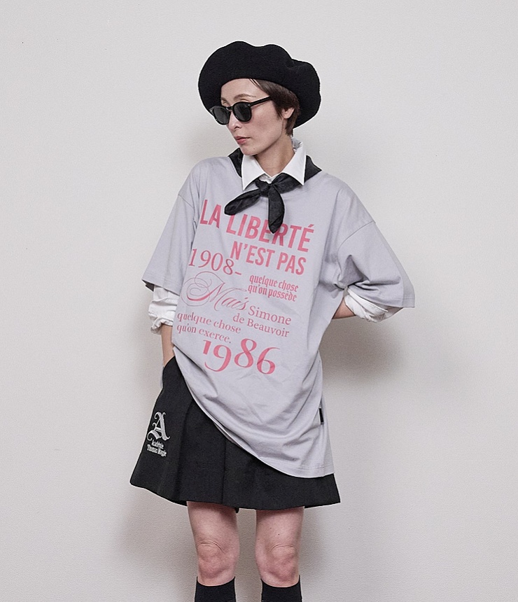 【先行予約】THOMAS MAGPIE　ビッグTシャツ LA LIBERTE N'EST PAS  2264882