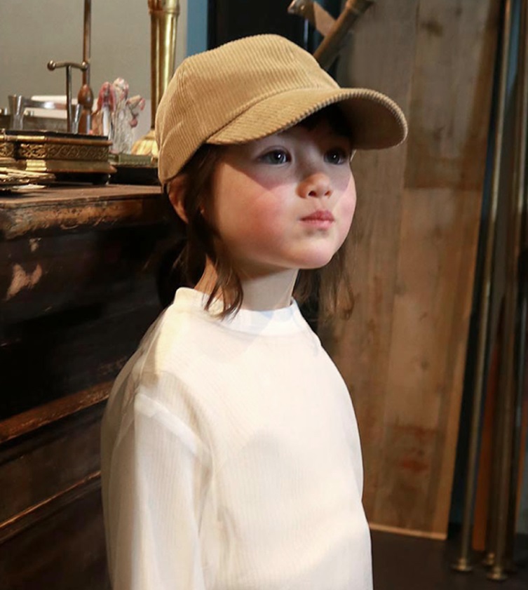 【70％OFF】swap meet market  コーデュロイロゴ刺繍キャップ（Kids）