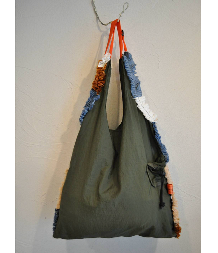 REHERSALL　ナイロン マルシェ バッグ（オリーブドラブ） WG1145