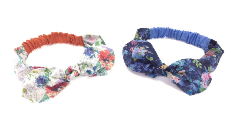 【70%OFF】WHIP CREAM 　ボタニカルプリントヘアバンド #WHIP CREAM_Creme Chantilly