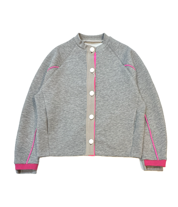 Kittle.　ボンディング カーディガン（グレー） K261-62287