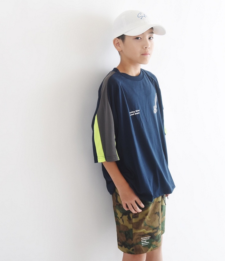 SONS OF STANDARD　ウイングフットショートスリーブ　ネイビー（160、170センチ）  1261-2006