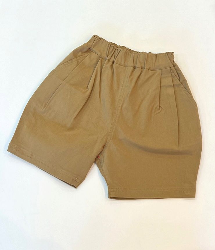 【50%OFF】OFFICIAL TEAM　スーパーストレッチ タックショーツ　ブラウン（140センチ） #NEEDLE WORKS_OFFICIAL TEAM_NEWO