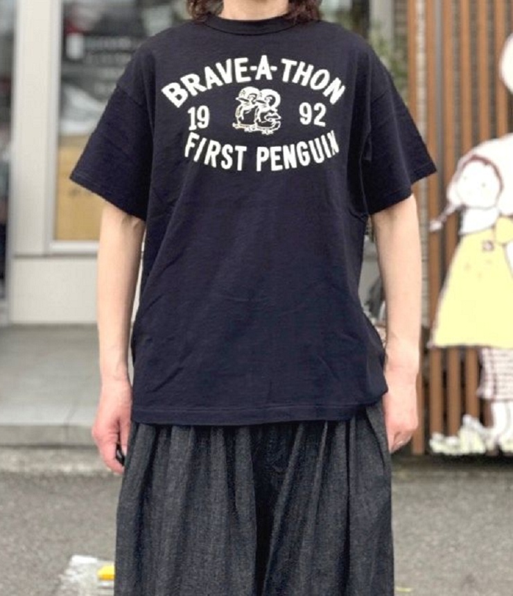 DENIM DUNGAREE　天竺 FIRST PENNIE TEE　ブラック（レディース）  22620400