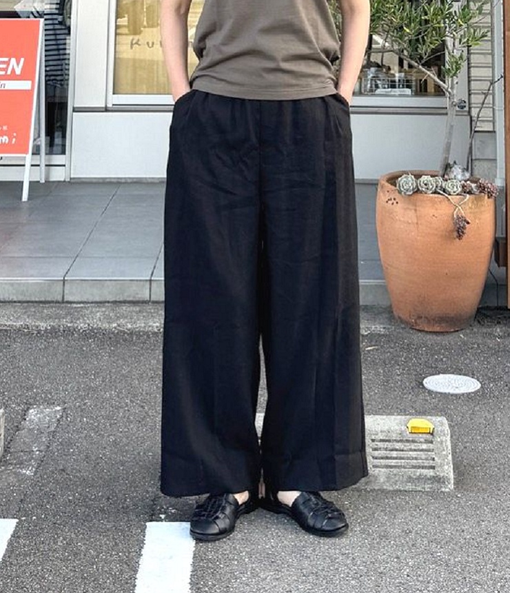 STELLA CIFFON　Wonder Linen Pants ワンダー リネン パンツ（ブラック） ST2-21203