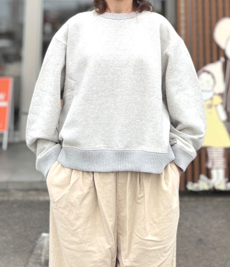 ESTROISLOSE　100年先起毛 裏毛 プルオーバー（オートミール）EC26307