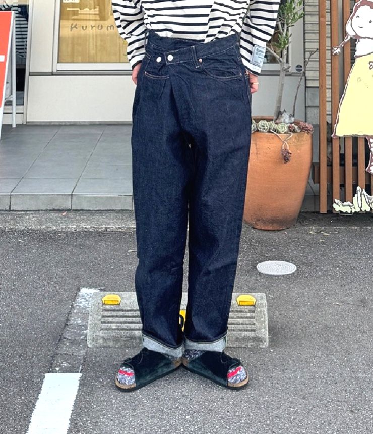 Go To Hollywood　デニム 変形 パンツ　ネイビー（レディース）32580621