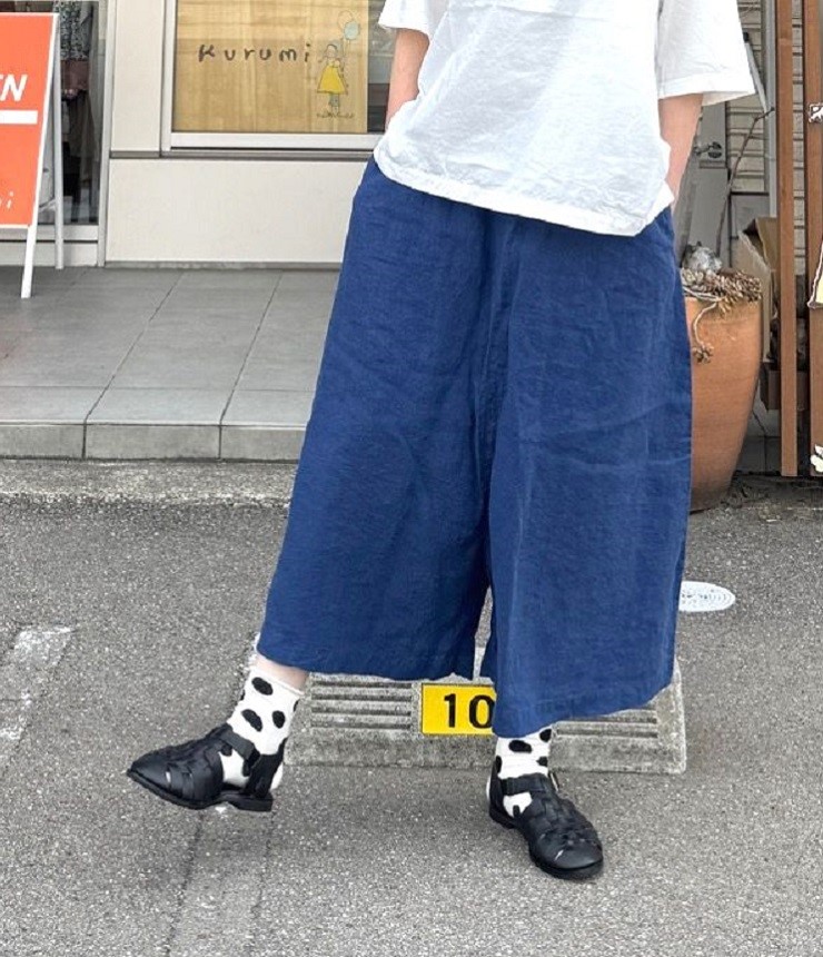 【40%OFF】prit　40/1フレンチリネンキャンバス ペンギンパンツ（ハナコン） P72504