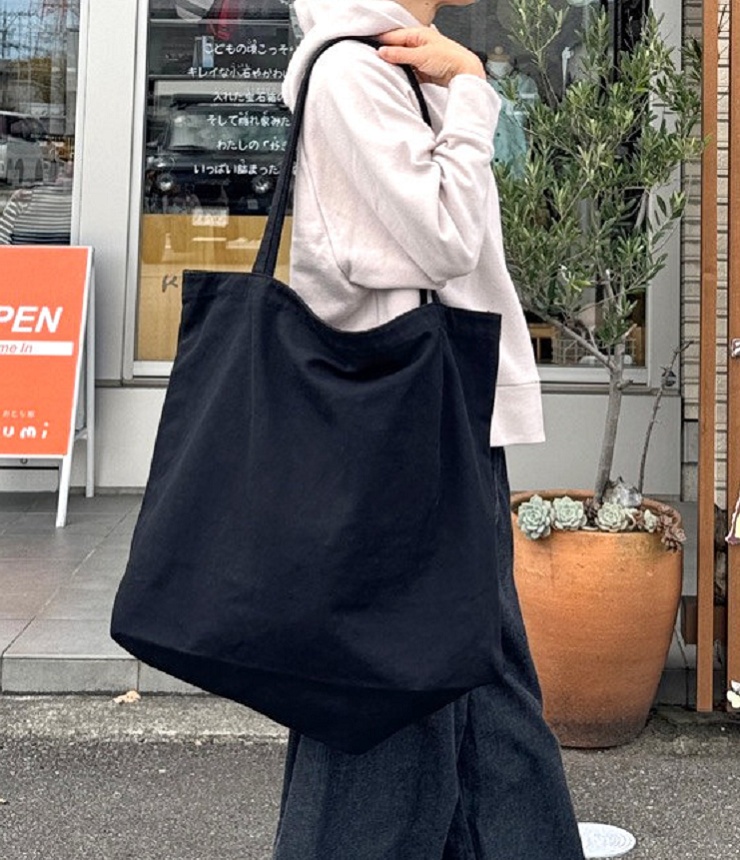 COTTON BIG TOTE　コットン ビッグ トート（ブラック）