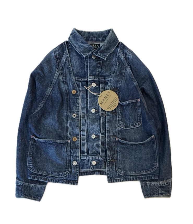 MARET　セルビッチデニム ドッキングジャケット（ブルー）　M25P21