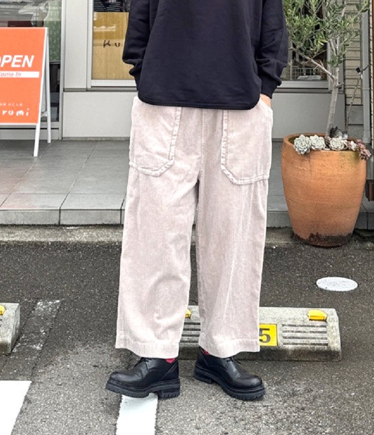 ESTROISLOSE　ソフトコーデュロイ パンツ（ピンク）EB25407