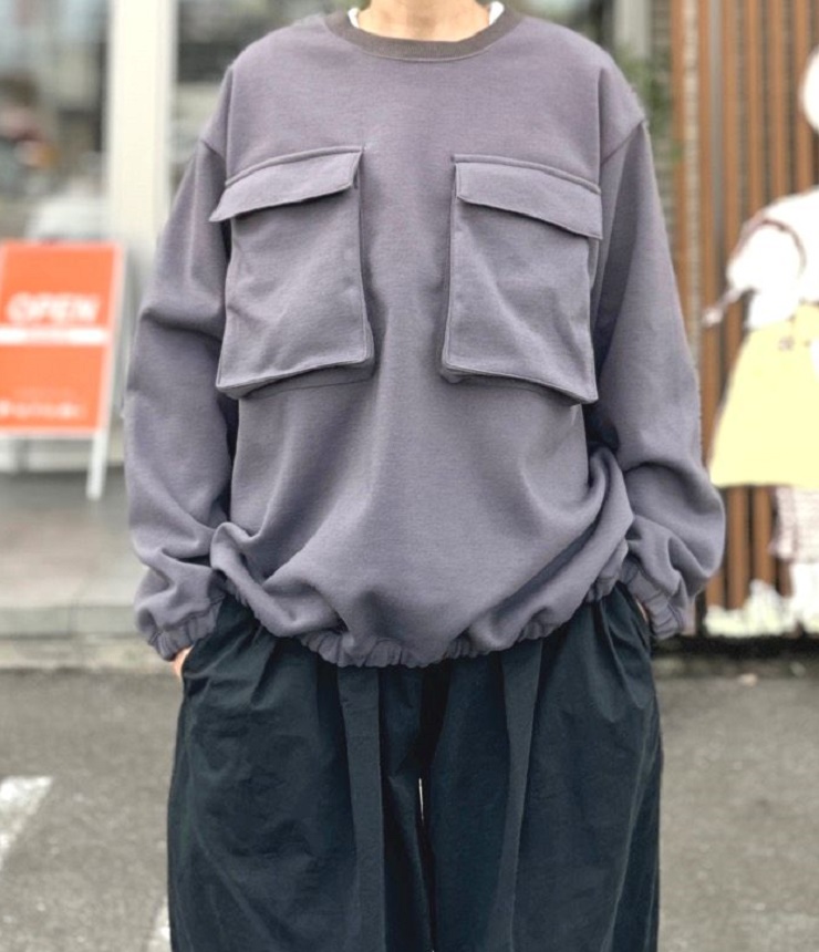 【40%OFF】６°vocaLe　フランネルプルオーバー　チャコール（大人） #165センチ以上