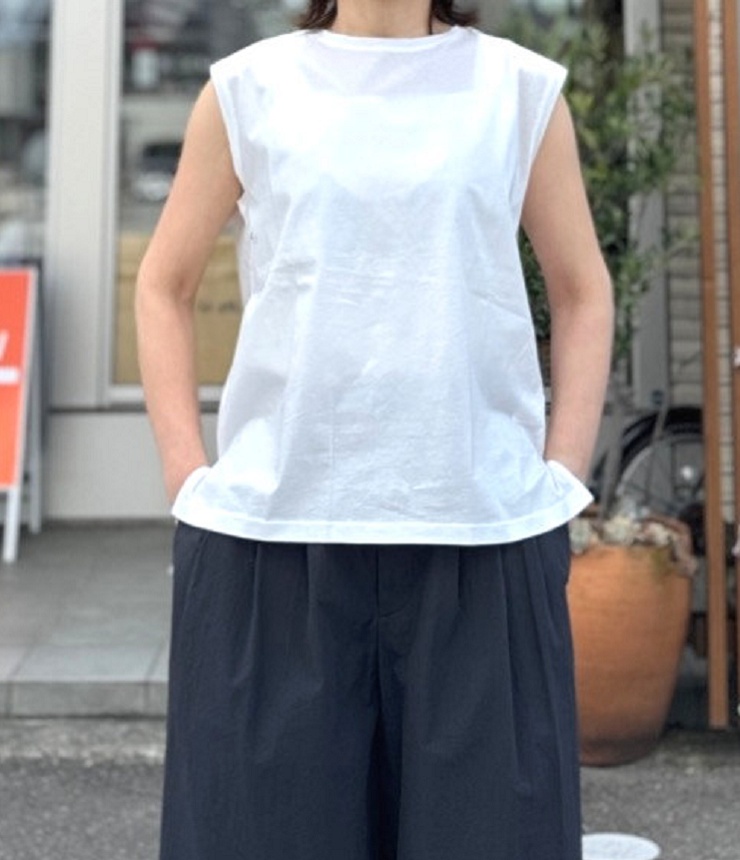 mao made　使える！シンプル ノースリーブ TEE（オフ）621202