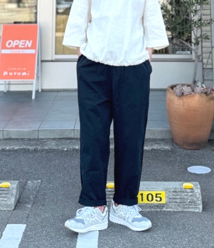 NEEDLE WORKS　ギャバイージーパンツ　ブラック（レディース） 2126202　#NEEDLE WORKS_OFFICIAL TEAM_NEWO
