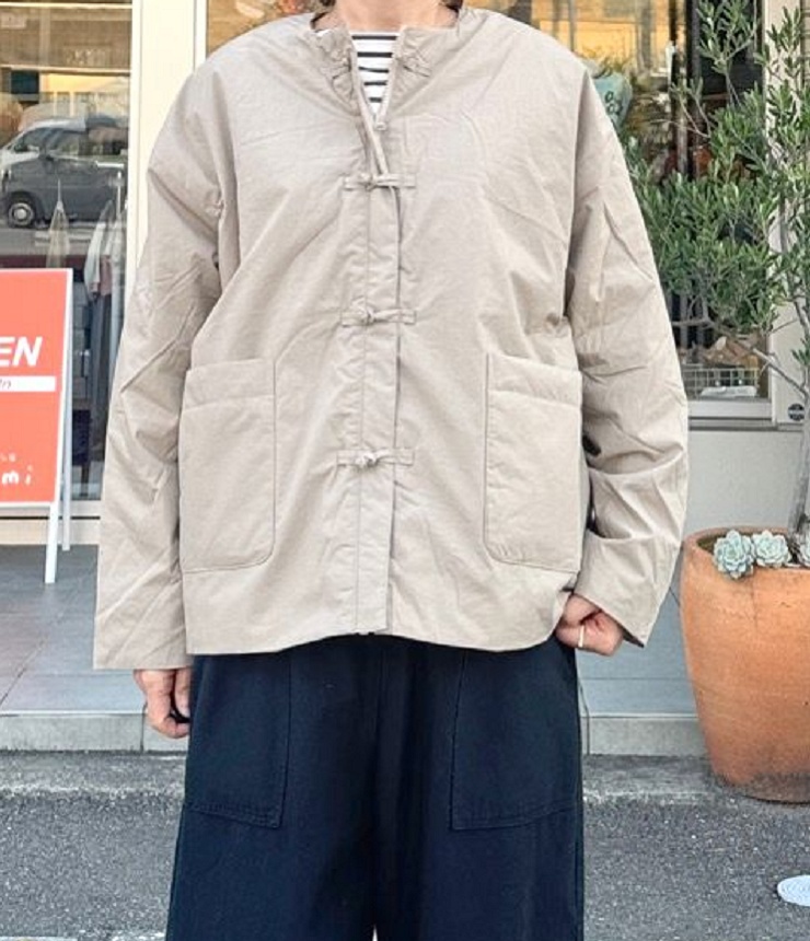 mao made　チャイナ ジャケット（ベージュ） 551303