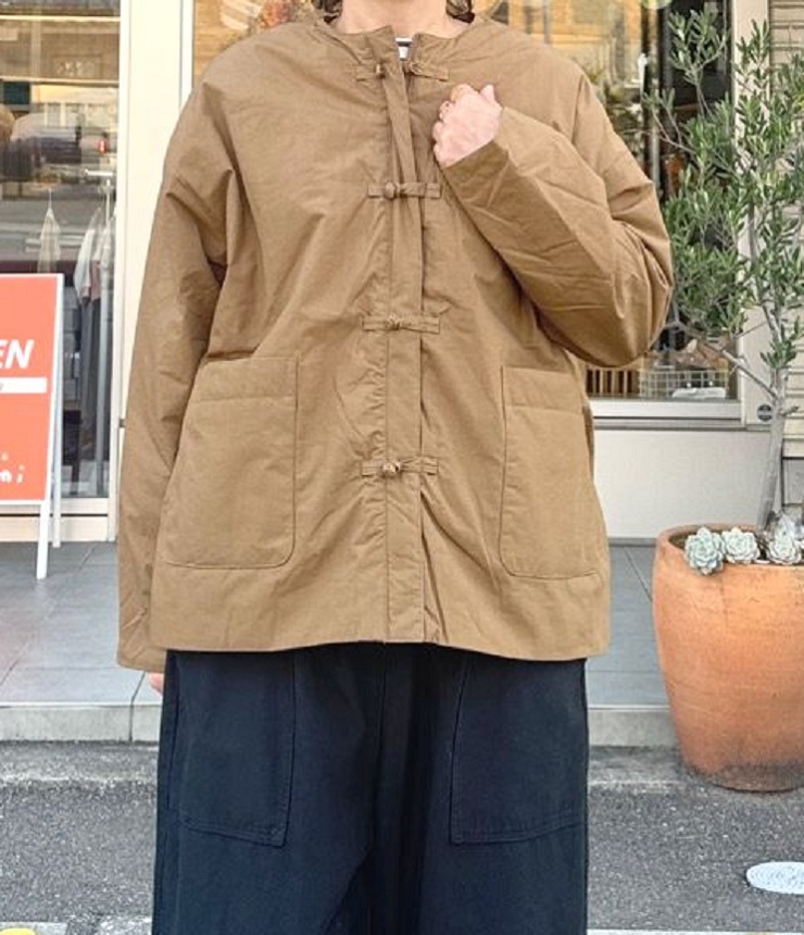 mao made　チャイナ ジャケット（コヨーテ） 551303