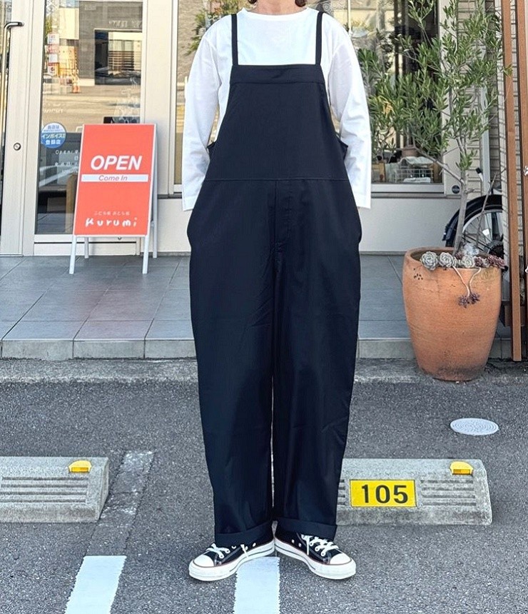 【30%OFF】mao made　SSで人気のあの子が再登場！ オトナに似合う サロペット（ブラック） 541313