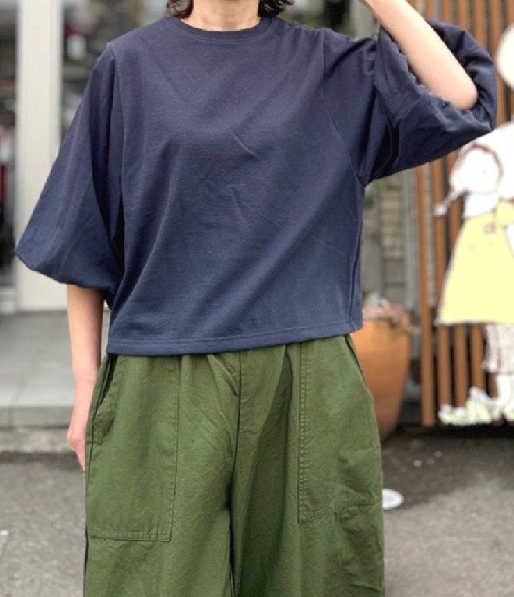 chloro sister  14/BD天竺 バルンスリーブ プルオーバー（チャコールグレー） CS2990  #chloro sister_toujours ensemble