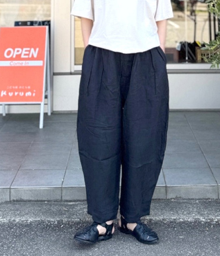 ESTROISLOSE　ラミーキャンバス パンツ（ブラック）EB26203
