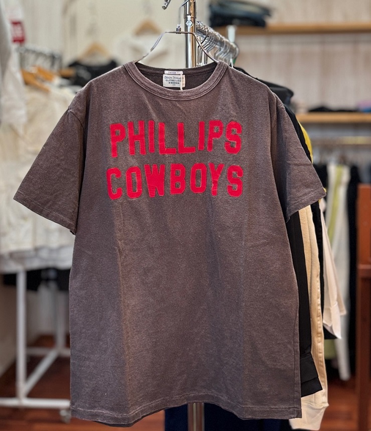 【40%OFF】DENIM DUNGAREE　ビンテージ 天竺 COWBOY TEE　ブラック（メンズ）　22520419