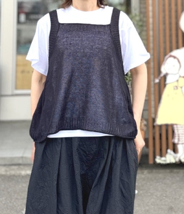 mao made　今年もコレ！  涼涼 タンク 変形 ジレ（ブラック）621112