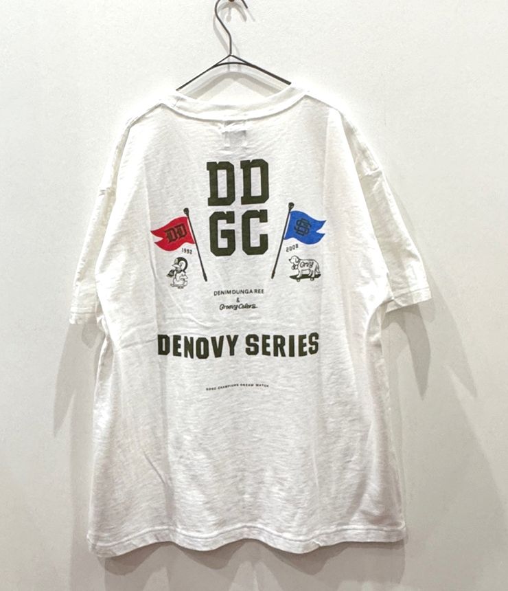 DENIM DUNGAREE/GROOVY COLORS　天竺 DDGC DENOVY SERIES TEE　ホワイト（メンズ）　22521483