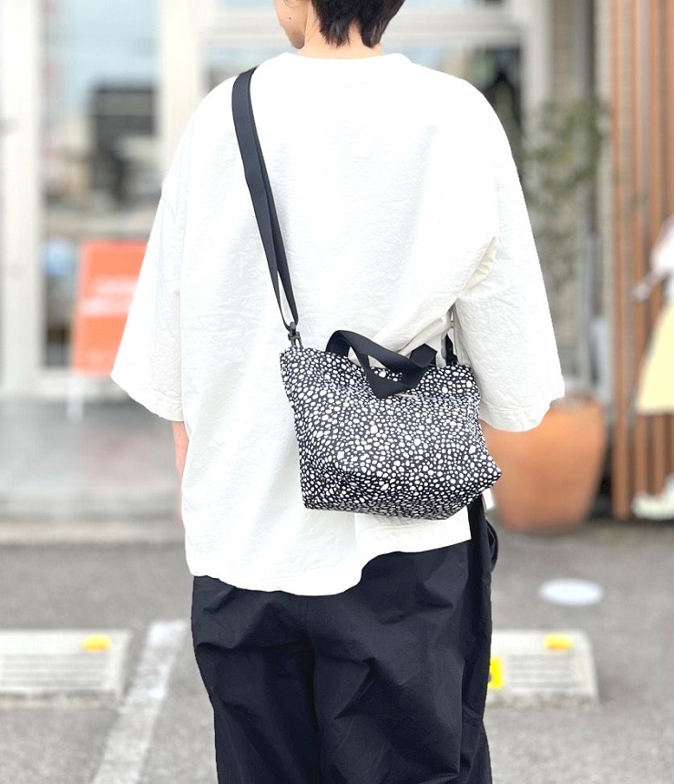 KELTY  ケルティ　MINI SHOULDER TOTE ミニロゴ 2WAY ショルダートート（ブラックダルメシアン)