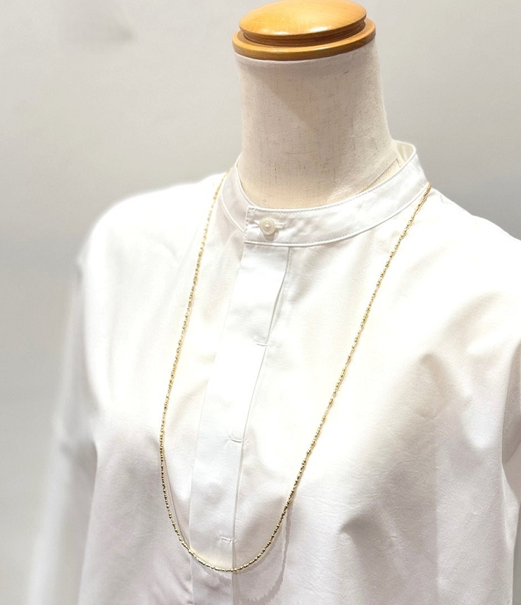STELLA CIFFON　beads long necklace ビーズ ロング ネックレス AST1-25N06B