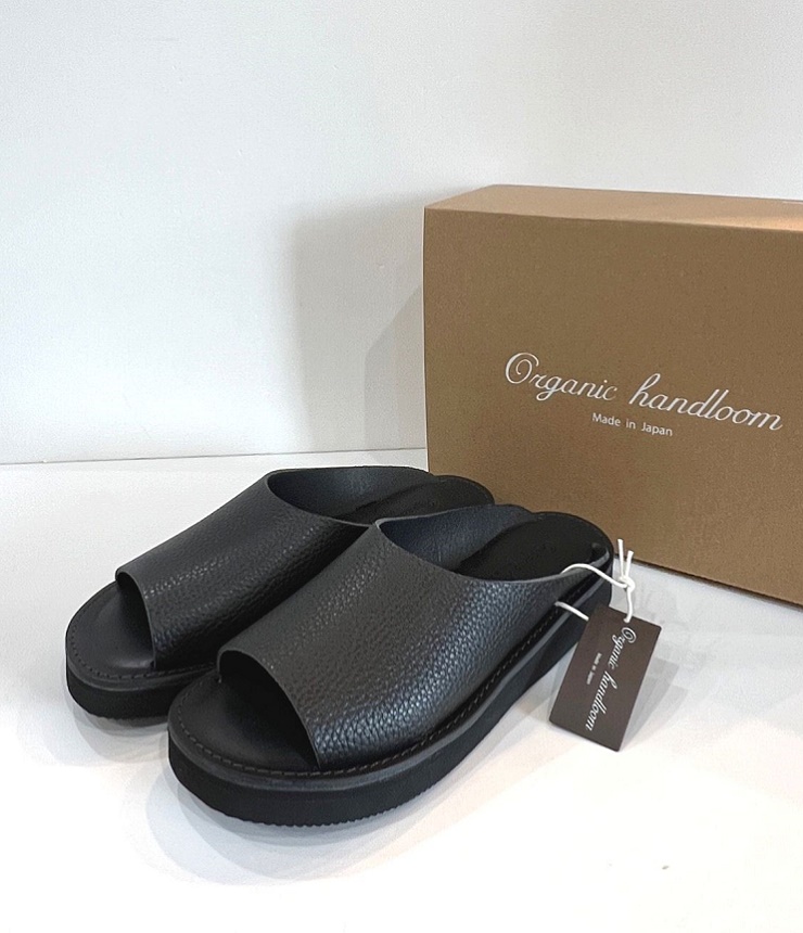 Organic handloom  オーガニックハンドルーム RICHT リヒト BLACK SHRINK ブラックシュリンク オイルレザー（22～25センチ） OH016493