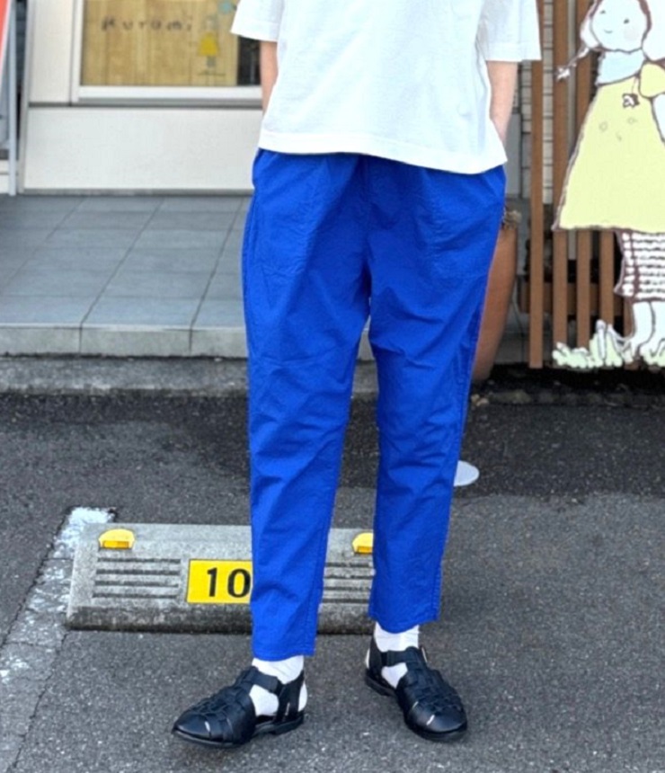 prit スウェットライクストレッチツイル サルエルパンツ（オリーブ）