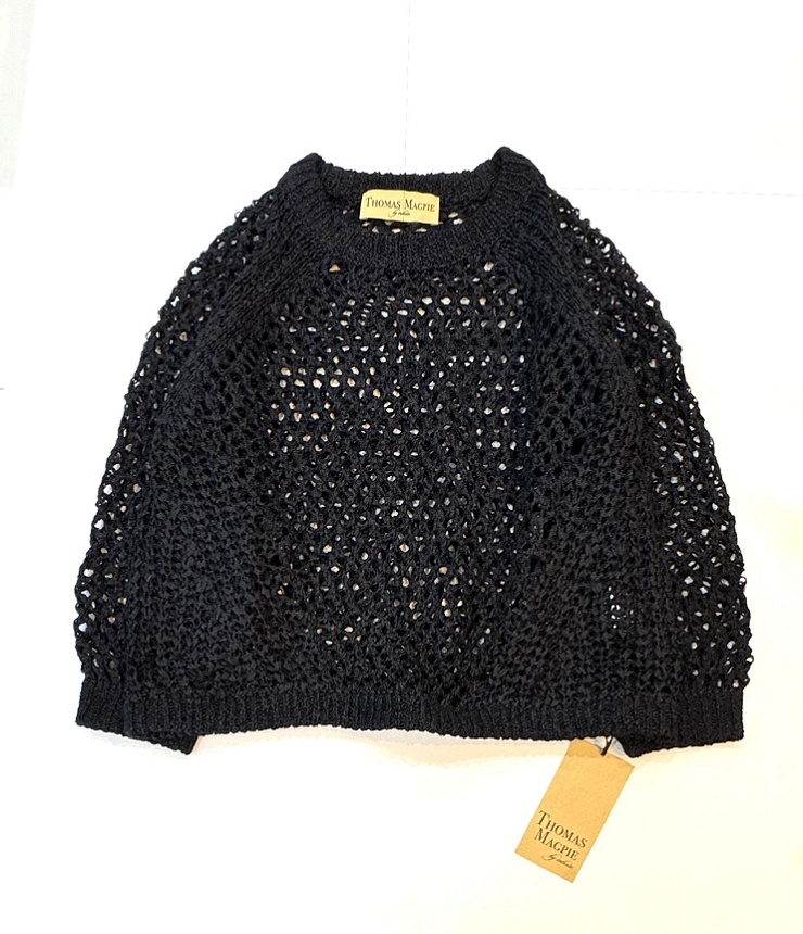 THOMAS MAGPIE　メッシュニット（ブラック）  2263707