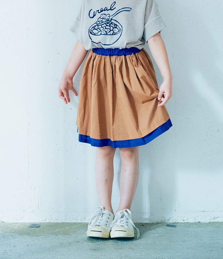 【50%OFF】６°vocaLe  ミドルサーキュラースカート　キャメル（150センチ）