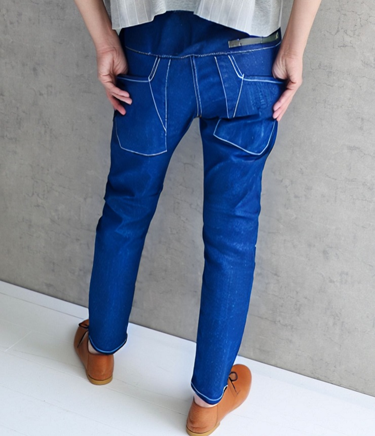 tsukinowa　ストレッチスリム ブルーデニム