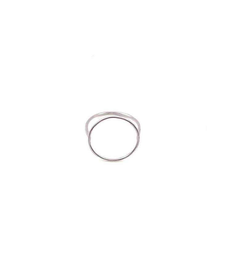 maitri　Ring フラット リング 丸 図形（シルバー）