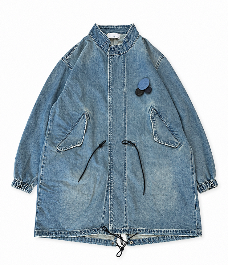 CLOTH ACROSS　DENIM M-65 COAT デニム M-65 コート（ダメージ） CA26F114   #秋のアウター
