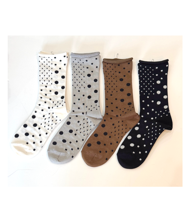 prit　パッチワーク ドットソックス  P02660