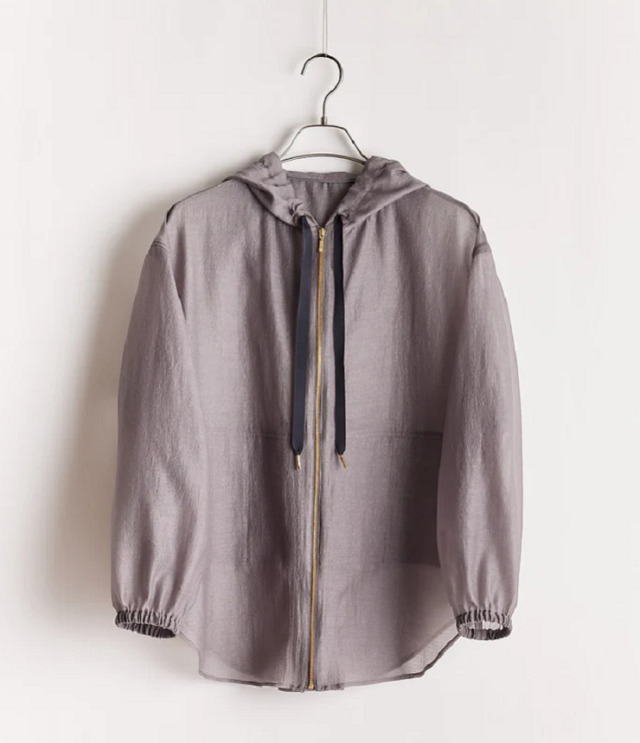 STELLA CIFFON　Fine spun Organza Blouson （チャコール）ST2-25101