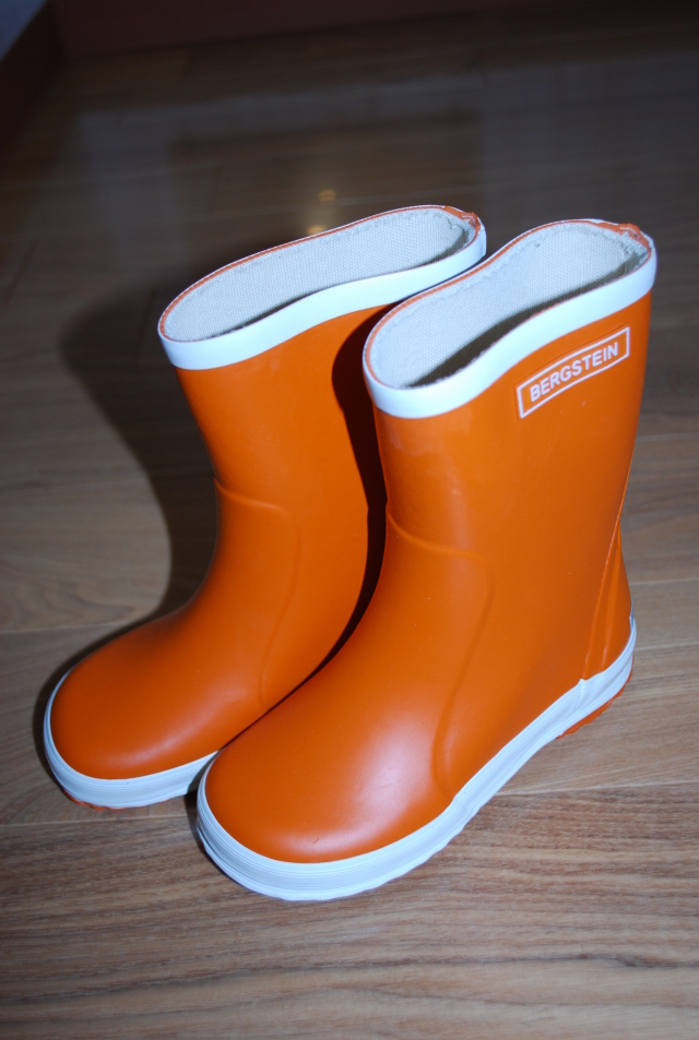 【40%OFF】BERGSTEIN レインブーツ　オレンジ（15.5センチ）