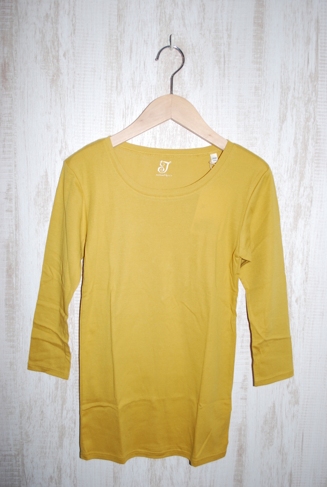 【50%OFF】chloro sister ７分袖Ｔシャツ（マスタード） #chloro sister_toujours ensemble