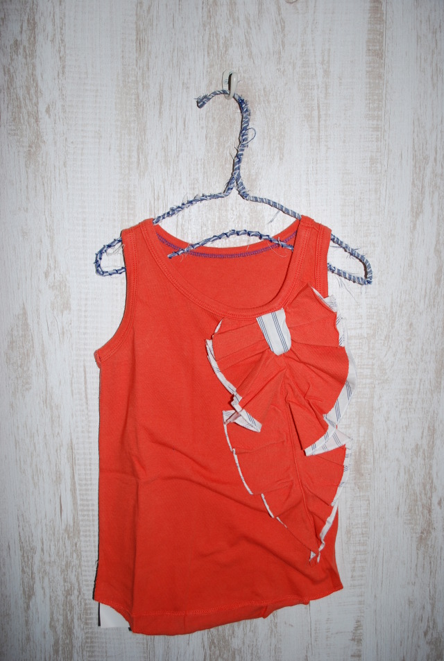 【70％OFF 】BLEU.H　ビックフリルタンク　 オレンジ（90センチ）