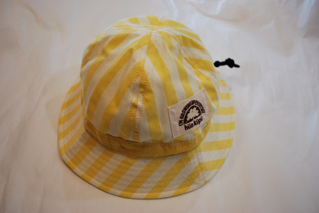 【50%OFF】hua kupu　HAT　イエローストライプ（48～50センチ）